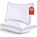 Orthopedic Support Pillows Queen Size Set of 2 Bed Pillows 2 Pack Down Alternative Hotel Pillows for Side Sleepers and Back Sleepers Gus... - Ergonomic Memory Foam Pillow for Neck Pain Support - Default Title