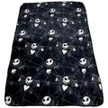 Decorative Knitted Nightmare Before Christmas Jack Skellington 62x90 Plush Throw Blanket, 100% Polyester - Super Soft Reversible Sherpa Flannel Blanket - Default Title