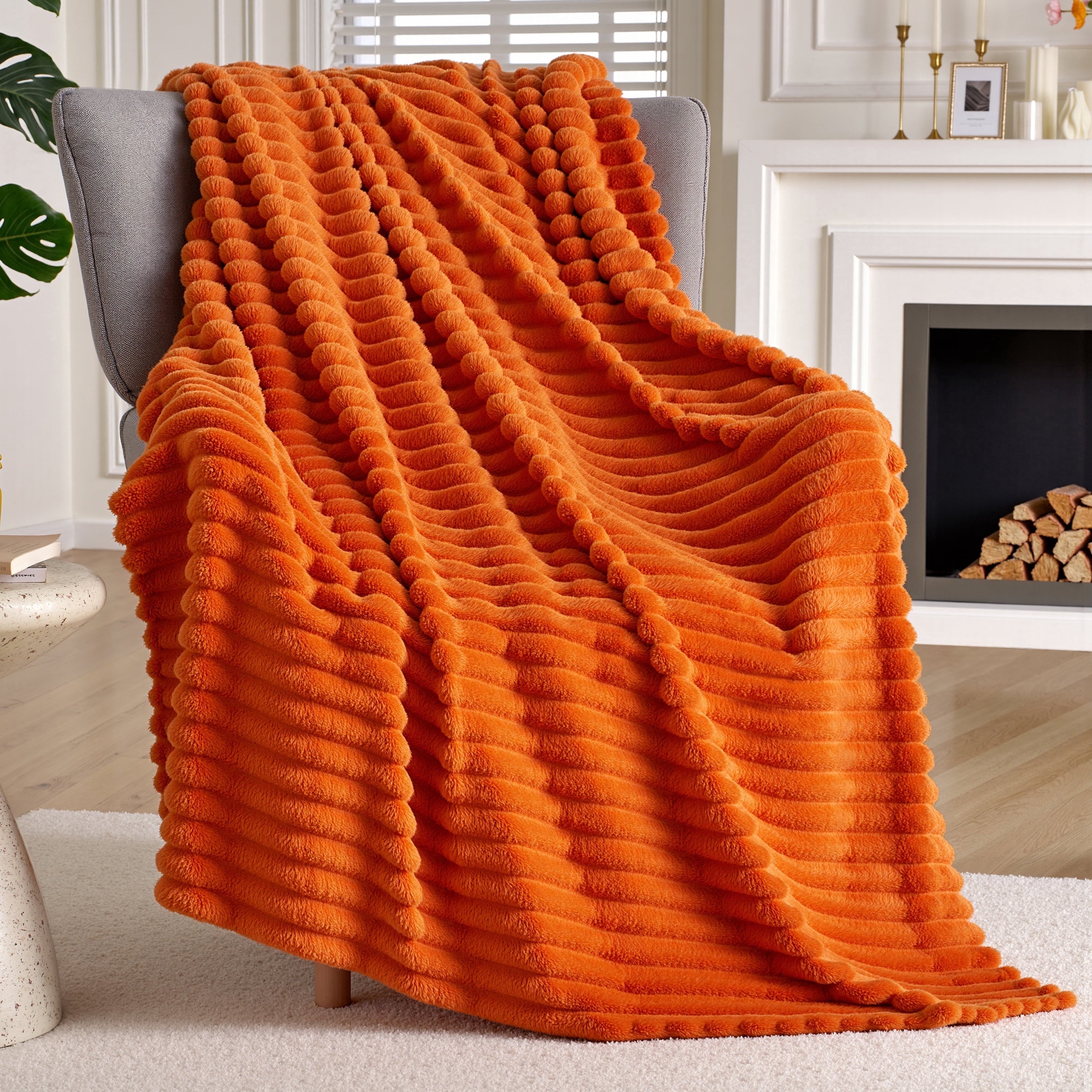 Cozy Fleece Throw Blanket for Couch,Bed,Sofa,Soft Throw Blanket Knitted,Gifts for Women Mom Girls,Throw Home Room Decor Aesthetic... - Super Soft Reversible Sherpa Flannel Blanket - Default Title