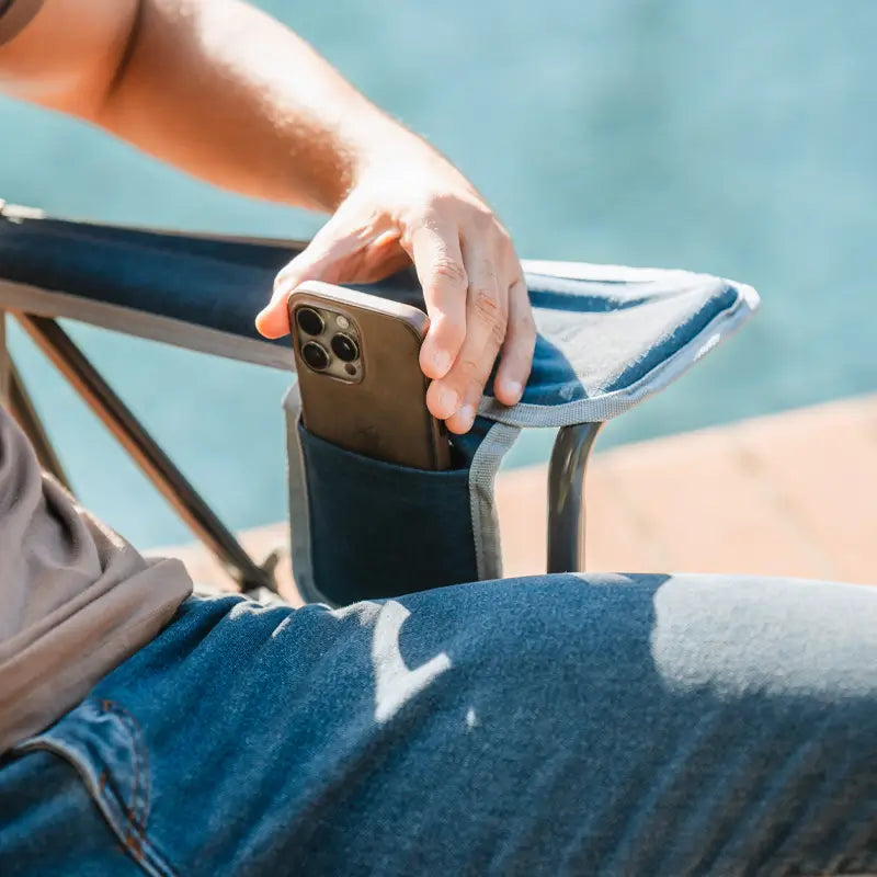 Smooth Motion Kickback Rocker - Choice 345 - Heavy-Duty Kickback Rocker with Beverage Holder Detail