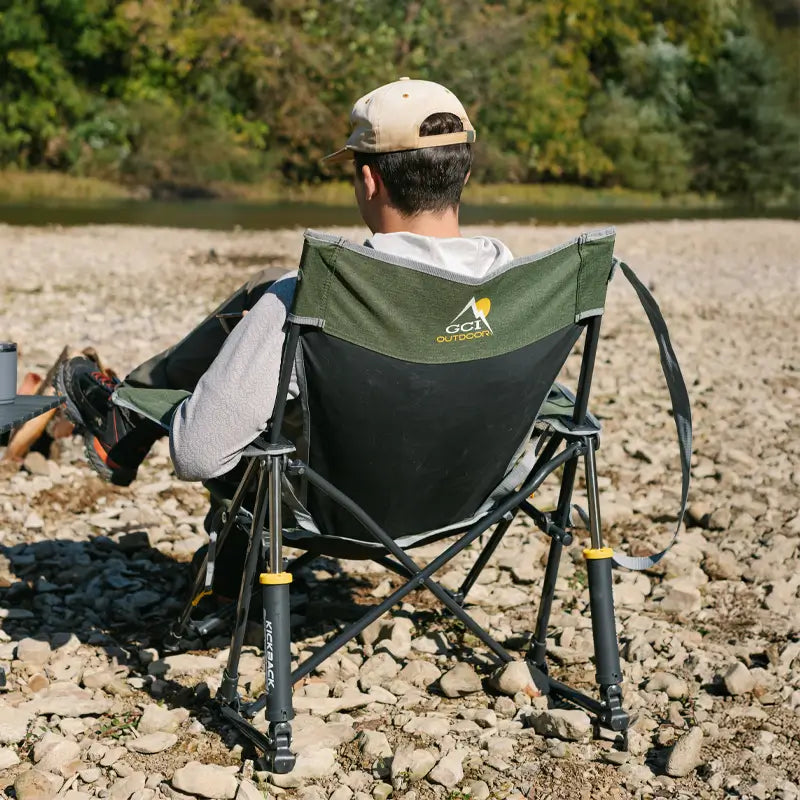 Smooth Motion Kickback Rocker - Choice 345 - Heavy-Duty Kickback Rocker with Beverage Holder Detail