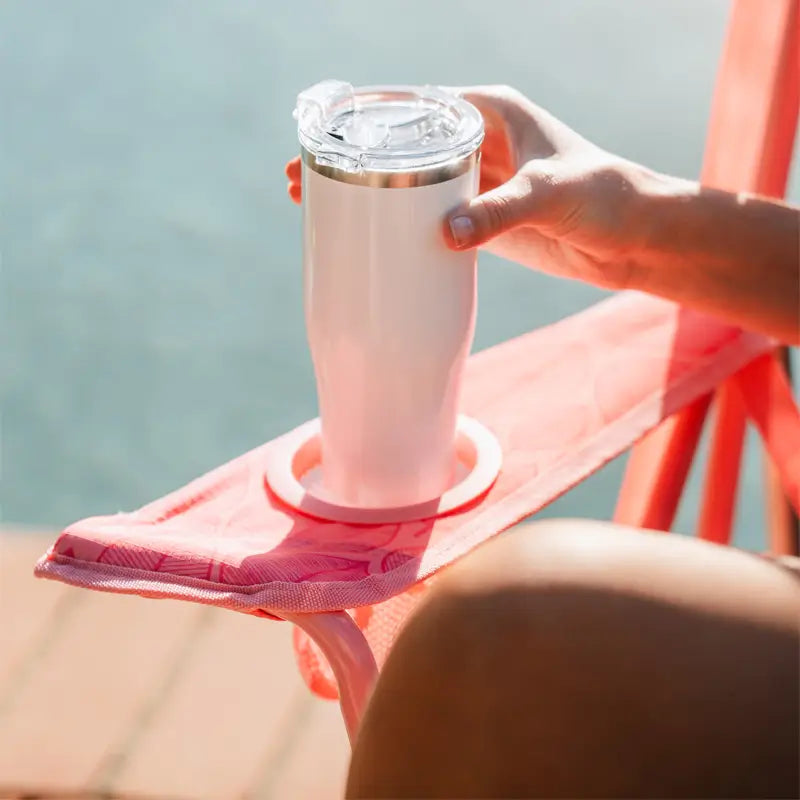 Smooth Motion Kickback Rocker - Choice 345 - Heavy-Duty Kickback Rocker with Beverage Holder Detail