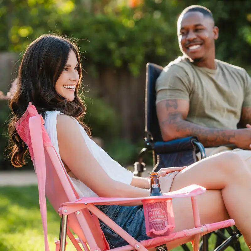 Smooth Motion Kickback Rocker - Choice 345 - Heavy-Duty Kickback Rocker with Beverage Holder Detail