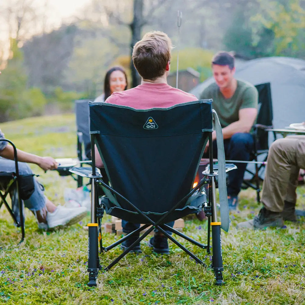 Smooth Motion Kickback Rocker - Choice 345 - Heavy-Duty Kickback Rocker with Beverage Holder Detail