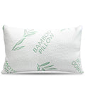 Fluffy Shredded King Size Bamboo Pillow, Memory Foam Bed Pillows with Washable Pillowcases, King - Ergonomic Memory Foam Pillow for Neck Pain Support - Default Title
