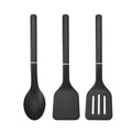 Professional Grade 3-Piece Cooking Utensils Set with Ergonomic Handles, Black - Multi-Purpose Hand Tool for Daily Meal Prep - Default Title
