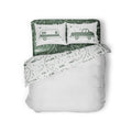 Cooling Sateen RV Queen Bed Sheet Set, Green Map, Polyester (53476) - Premium Ultra-Soft Pillowcase Pair for Sleeping - Default Title