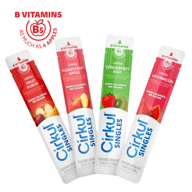 Natural Fruit Flavored 16-Pack  Singles LifeSip Bundle TIN3 - Zero-Calorie Multi-Flavor Sip Pods for Water Bottle - Default Title