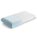 Hotel Collection Medium Feel Standard Size Ventilated Gel Memory Foam Bed Pillow with Washable Cover and Temperature Regulating Infusion - Hotel Quality Plush Sleeping Pillows - Default Title
