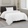 Heavyweight Warmth Lux Decor All-Season Comforter Sets Twin Size 2 PC, Reversible Bedding Set with Diamond Quilted Design Comforter and ... - Luxurious Quilted Duvet Cover Set - Default Title