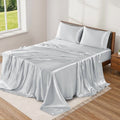 Premium Egyptian Cotton Lux Decor Luxury Satin Sheets King Size - 4 Piece Cooling Bed Sheet Set, Silky Soft & Smooth, Deep Pockets up to 15",... - Cooling Hotel Quality Bedding Sheets and Pillowcases - Default Title