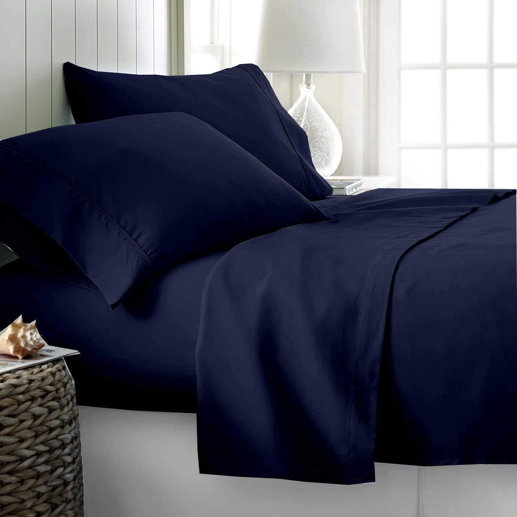 Ultra-Soft Luxury Bed Sheets Set - 800 Thread Count 100% Egyptian Cotton Sheets - 4 Piece Sheet Set Fits Mattress Upto 24 Inch D... - Premium Ultra-Soft Pillowcase Pair for Sleeping - Default Title