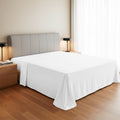 Premium Egyptian Cotton 100% Organic Cotton Percale Flat Sheet Twin Size - 1 PC Flat Sheet, White - Crisp, Cool and Strong Bed Linen, Top She... - Premium Ultra-Soft Pillowcase Pair for Sleeping - Default Title