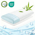 Decorative Plump Memory Foam Pillow for Bed, Cooling Pillow with Extra Height Pad, Supportive Bed Pillow for Side, Back & Hot Sleepers... - Orthopedic Shredded Foam Bed Pillow Set - Default Title