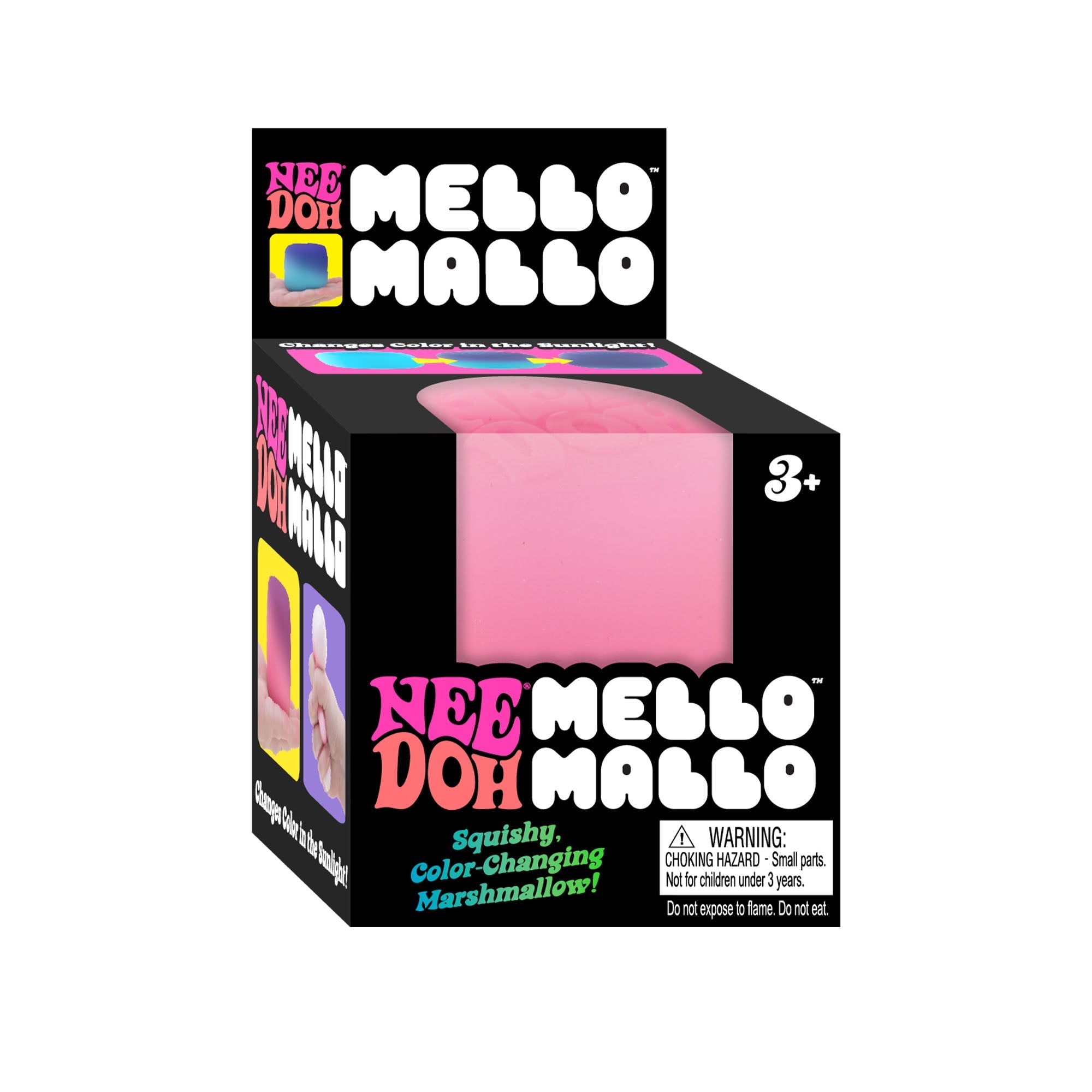 Fun Food Fidget NeeDoh Mello Mallo | Series Stone Harbor - Playful Star & Heart Shaped Geometric NeeDoh Detail
