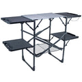 Stainless Steel BBQ Slim-Fold Cook Station - Choice 575 - Heavy-Duty Stainless Steel Camp Cooking Gear - Default Title