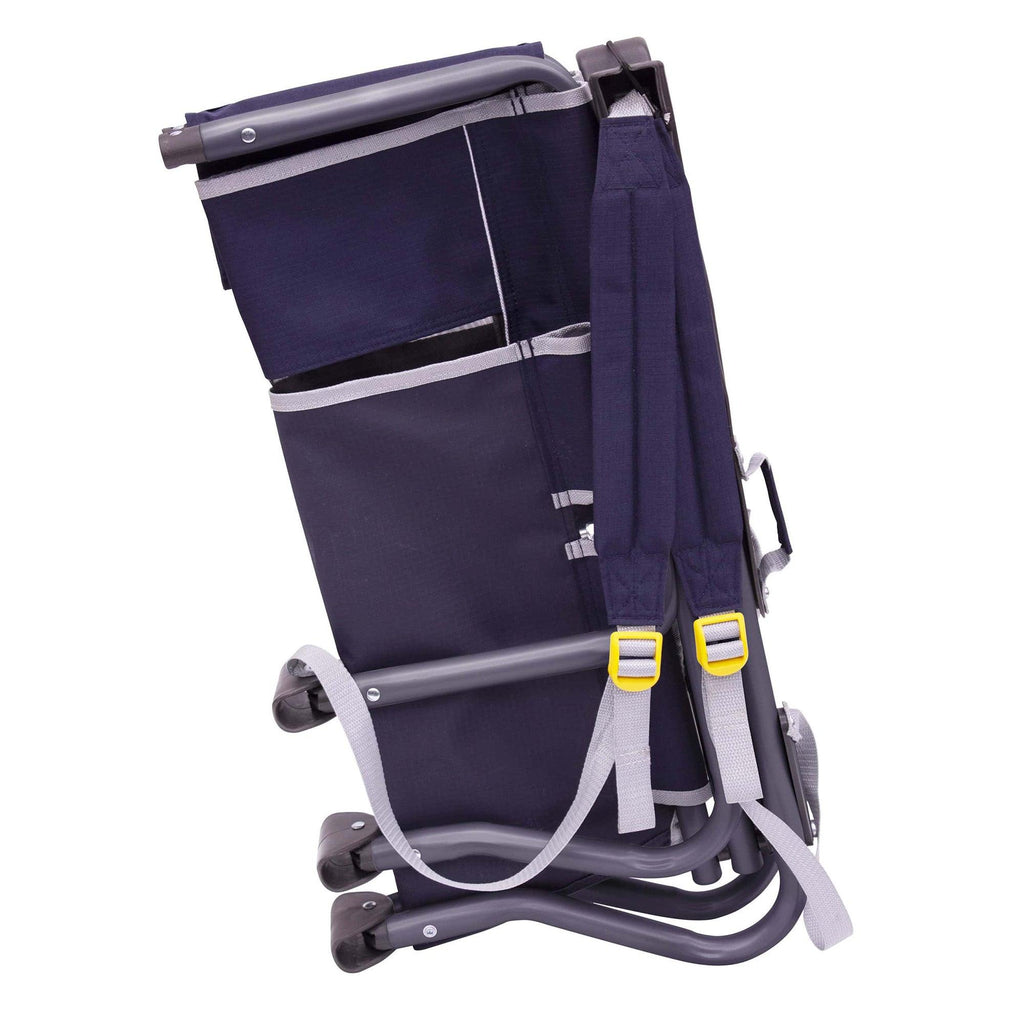 Space-Saving Pico Bi-Fold Slim Event Chair - Choice 334 - Ultra-Lightweight Telescoping PackSeat Travel Stool Detail