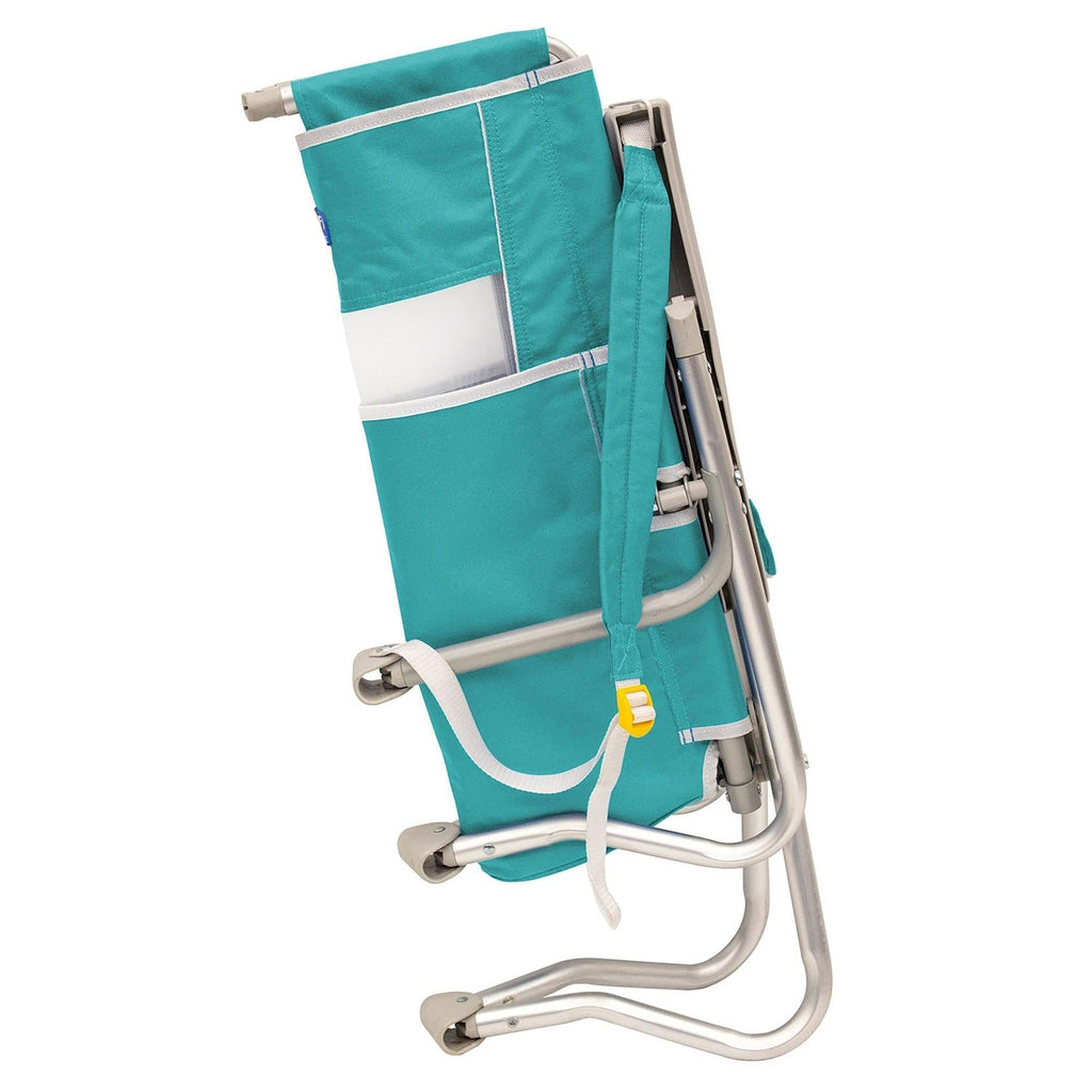 Sand-Friendly Bi-Fold Beach Chair - Choice 601 - Multi-Position Outdoor Beach Chair with Pillow Detail