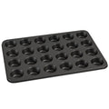 Ergonomic Manual 24 Cavity Mini Muffin Pan, Non-Stick Bakeware,1.8 inch Diameter Cups,Gray,Carbon Steel - Kitchen Gadget Tool for Quick Food Prep - Default Title