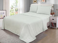Wrinkle-Resistant Easy Care 300 Thread Count Cotton Rich Percale Sheet Set, King, Grey Stripes - Luxury Bed Sheet Set with Deep Pockets - Default Title