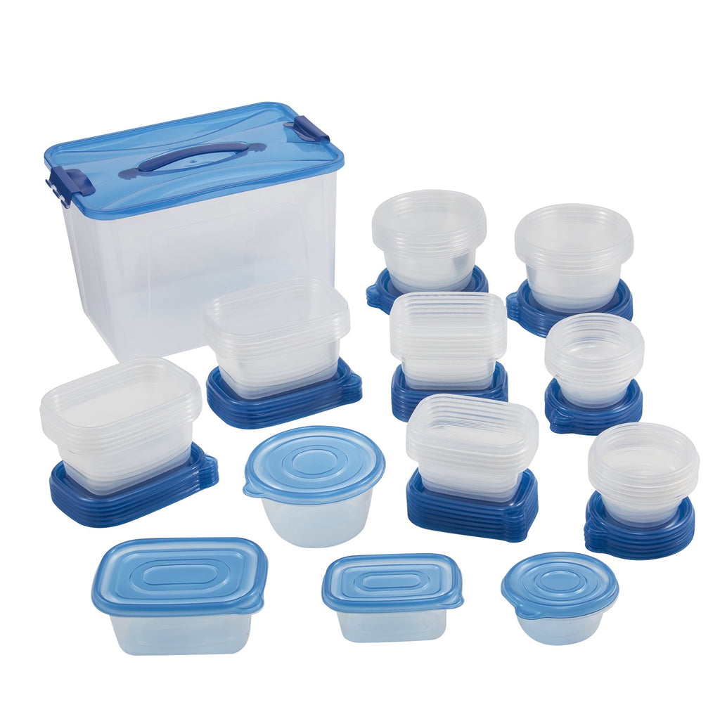 Playful Geometric 92pc Plastic Food Storage Container set, Ideal Use for Refrigeration Storage and Organization,... - Fun Food Fidget Cookie Squishable Toy - Default Title