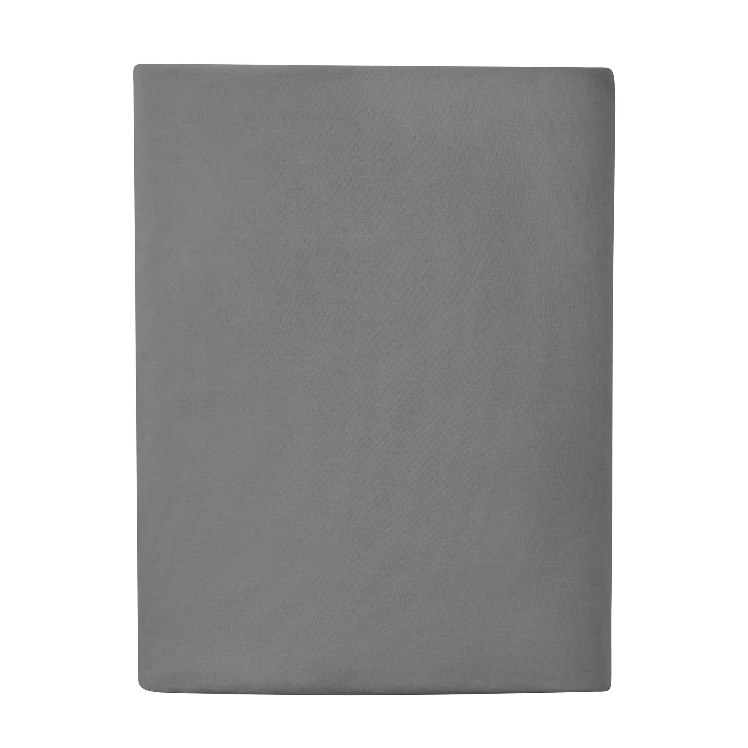 Premium Egyptian Cotton Easy Care 300 Thread Count Solid Soothing-Gray CVC Cotton Blend Fitted Sheet, King (Adult) - Luxury Bed Sheet Set with Deep Pockets - Default Title