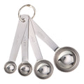Multi-Functional Kitchen Stainless Steel 4-Piece Nesting Measuring Spoons Set, Stainless Steel Finish - Kitchen Gadget Tool for Quick Food Prep - Default Title