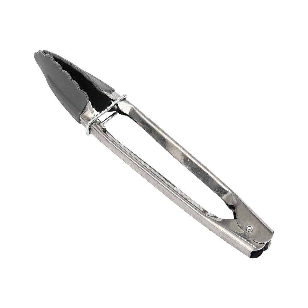 Chef-Quality Stainless Steel and Silicone Mini Food Tongs Grey - High-Precision Culinary Tool for Baking & Cooking - Default Title
