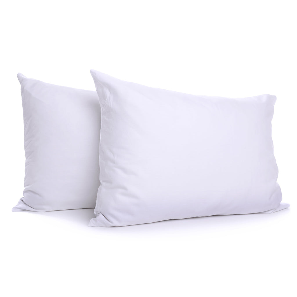 Hotel Collection 2-Pack Down Alternative White Bed Pillows, Standard - Ergonomic Memory Foam Pillow for Neck Pain Support - Default Title