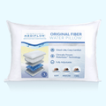 Ergonomic Memory Foam Fiber Water Pillow: Adjustable Pillow for Neck Pain Relief, Pillow for Side, Back, and Stomach Sleepers, The Original... - Ergonomic Memory Foam Pillow for Neck Pain Support - Default Title