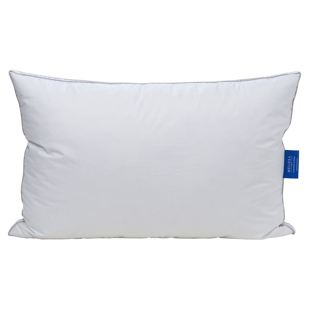 Hotel Collection Linen Premium Goose Down Feather Pillow for Bed, Soft & Supportive, Standard Size, White - Decorative Throw Pillow Cushion for Sofa & Bed - Default Title