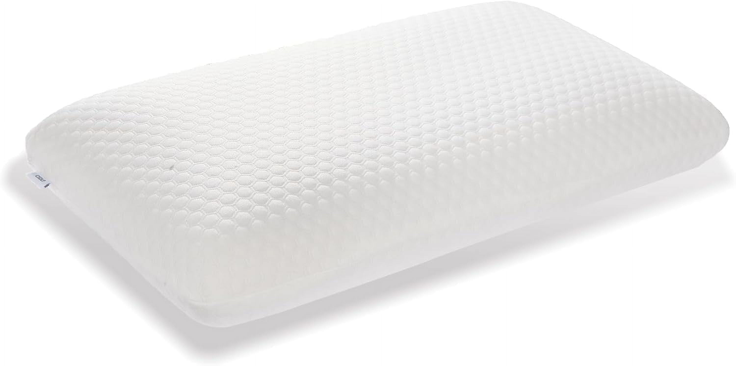 Fluffy Shredded Memory Foam Bed Pillows, Pillow for Side and Back Sleeper, Pillow for Neck Pain Relief, Washable Removable Cover, Sof... - Ergonomic Memory Foam Pillow for Neck Pain Support - Default Title