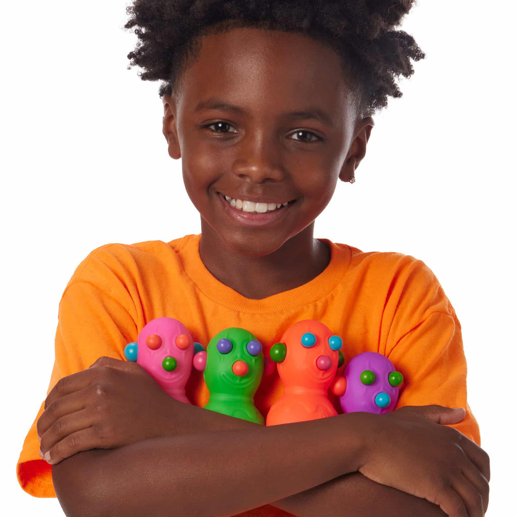 Animal-Shaped NeeDoh Panic Pete | Signature Seaside Bay - Collectible Shaggy Monster Squishable Toy Detail