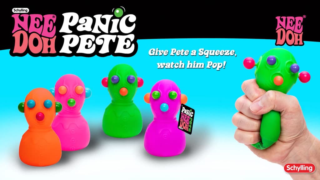 Animal-Shaped NeeDoh Panic Pete | Signature Seaside Bay - Collectible Shaggy Monster Squishable Toy Detail