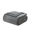 Lightweight Warm Cut Plush Fleece Blanket, Soft Lightweight Fuzzy Luxury Throw Size Bed Blankets for Bed, Throw, Gray - Luxury Knitted Decorative Throw Blanket with Fringes - Default Title