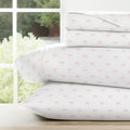 Premium Egyptian Cotton 3 Piece Ditsy Pattern Microfiber Bed Sheets, Pink Bows, Twin-XL - Cooling Hotel Quality Bedding Sheets and Pillowcases - Default Title