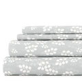 Ultra-Soft 4 Piece Pattern Microfiber Bed Sheets Set, Gray Wheat, Full - Luxury Bed Sheet Set with Deep Pockets - Default Title