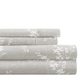 Wrinkle-Resistant 3 Piece Pattern Microfiber Bed Sheets Set, Distressed Willow Light Gray, Twin - Premium Ultra-Soft Pillowcase Pair for Sleeping - Default Title
