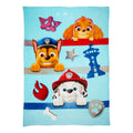 Decorative Knitted Kids Blue Print Fleece Bed Blanket, Twin/Full - Super Soft Reversible Sherpa Flannel Blanket - Default Title