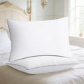 Ergonomic Memory Foam Pillows Queen Size Set of 2, Bed Pillows for Side, Back and Stomach Sleepers, Super Soft Down Alternative Filling, Lu... - Hotel Quality Plush Sleeping Pillows - Default Title