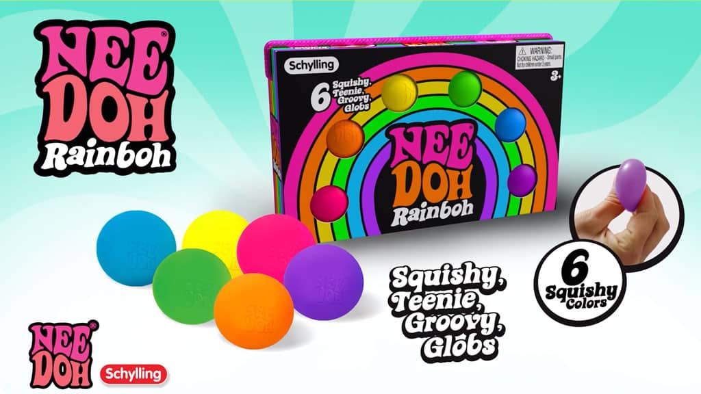 Classic Stress-Relieving NeeDoh Rainboh | Reserve Autumn Pond - Super-Squishy Classic NeeDoh Ball for Anxiety Detail