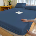 Premium Egyptian Cotton Egyptian Cotton Fitted Sheet Queen Size - 400 Thread Count Queen Size Fitted Sheet Only, Extra Soft, Cooling, 15" Dee... - Premium Ultra-Soft Pillowcase Pair for Sleeping - Default Title