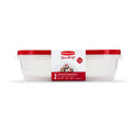 Playful Geometric 1 Gallon, 2 Packs, Red, Large Rectangular Plastic Food Storage Containers - Deliciously Soft Cupcake Sensory Glob - Default Title