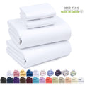 Cooling Sateen Set - Luxurious Silky Soft Microfiber Bedding - Cozy & Comfy - 15 inch Deep Pocket (Fits up to 17") Hotel Bed - 4 Pcs... - Premium Ultra-Soft Pillowcase Pair for Sleeping - Default Title