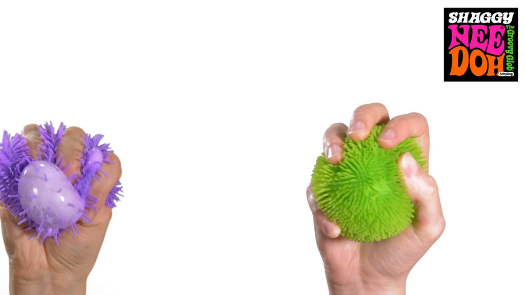 Shaggy Tactile Shaggy NeeDoh | Collection Winter Creek - Shaggy Tactile Ribbed Stress Relief Toy Detail