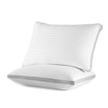 Ergonomic Memory Foam Bed Pillows for Sleeping, Queen Size Set of 2, Sandwich Mesh with Breathable Sides, Premium Medium pillows for Back, ... - Ergonomic Memory Foam Pillow for Neck Pain Support - Default Title