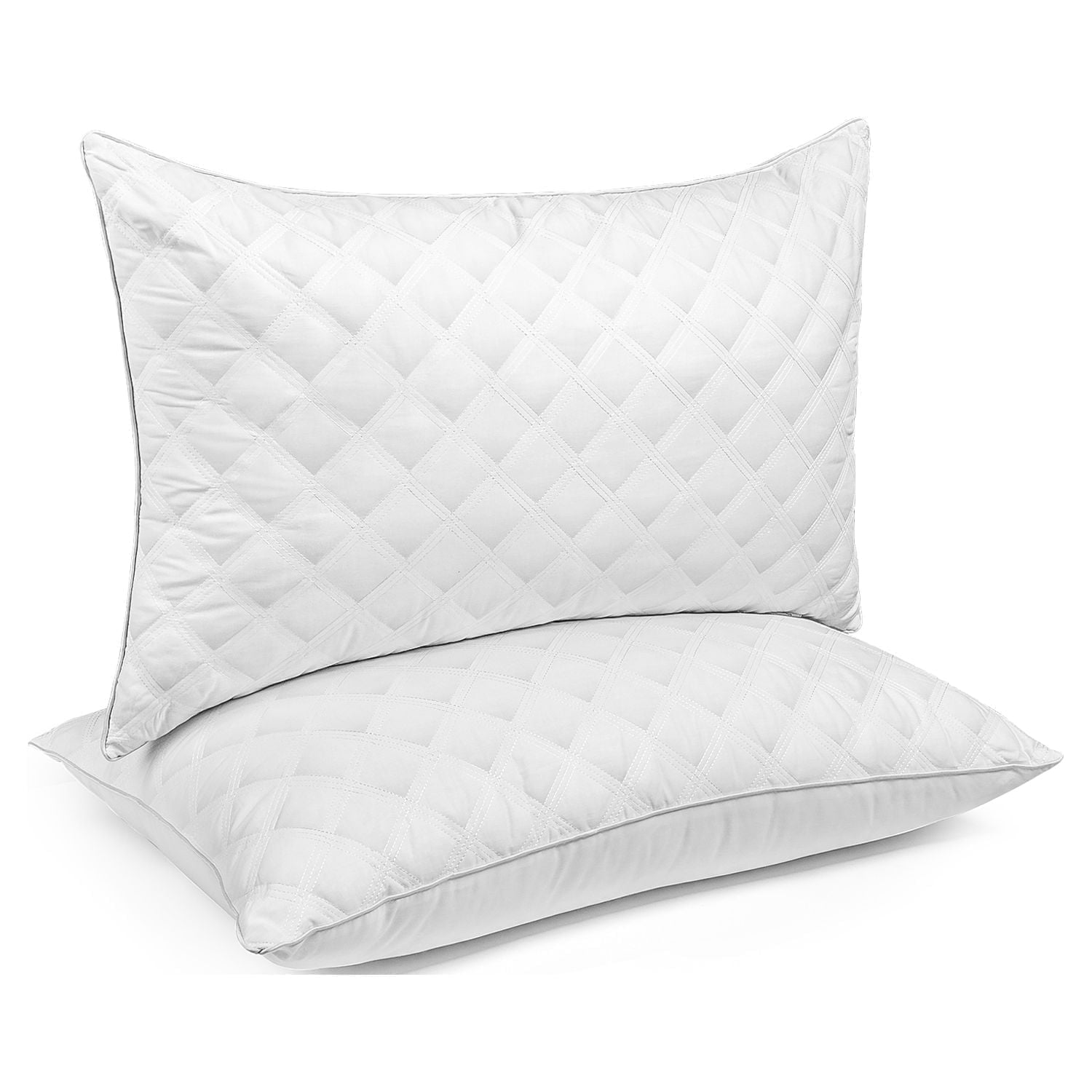 Fluffy Shredded Bed Pillows Queen Size Set of 2 Pillows for Bed 2 Pack Cooling Hotel Collection Down Alternative Pillows 20 x 30 inches - Ergonomic Memory Foam Pillow for Neck Pain Support - Default Title