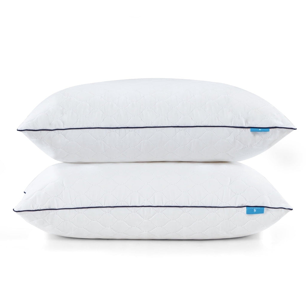Orthopedic Support Bed Pillows for Sleeping Queen Size 20" x 30" Hypoallergenic Pillow for Side and Back Sleeper Soft Supportive Hotel C... - Hotel Quality Plush Sleeping Pillows - Default Title