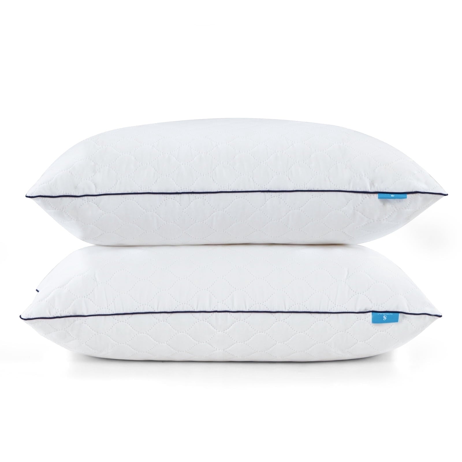 Orthopedic Support Bed Pillows for Sleeping Queen Size 20" x 30" Hypoallergenic Pillow for Side and Back Sleeper Soft Supportive Hotel C... - Hotel Quality Plush Sleeping Pillows - Default Title