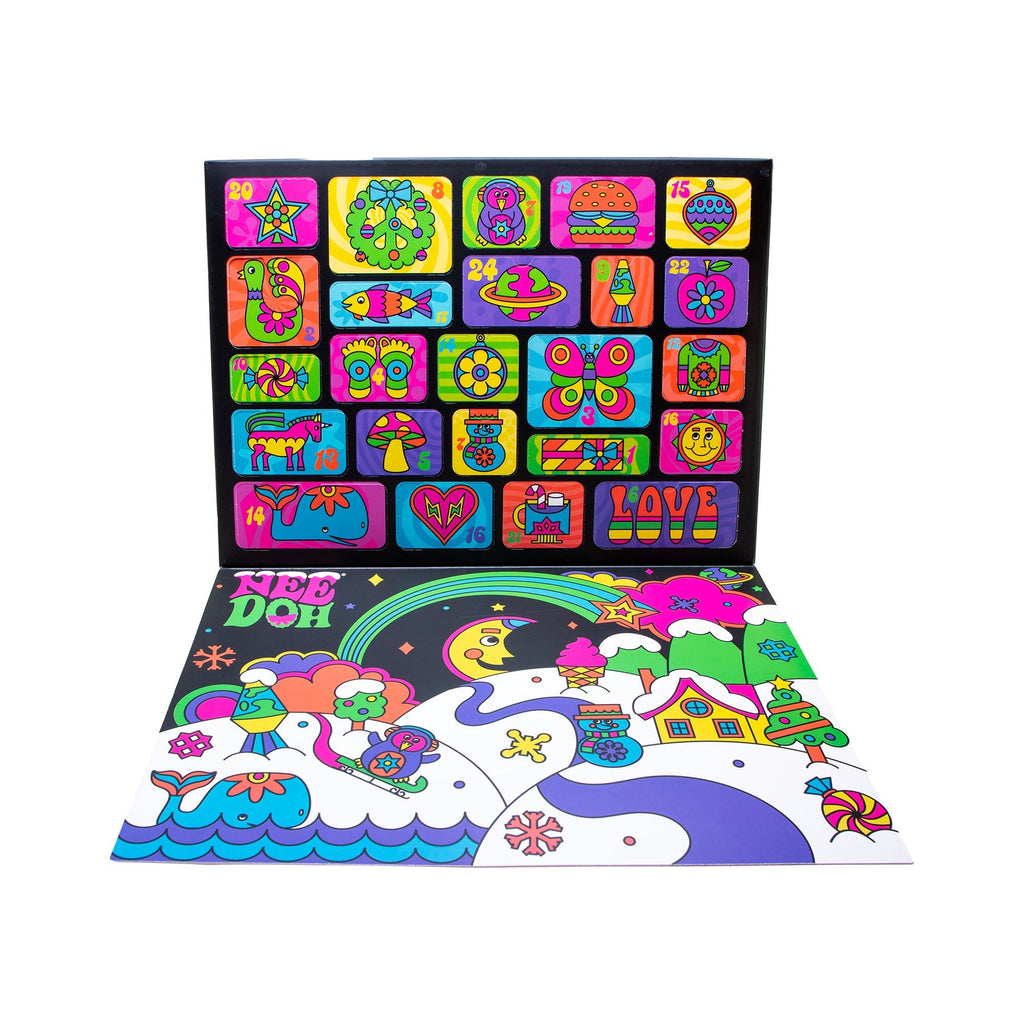 Portable Teenie NeeDoh Advent Calendar | Signature Copper Summit - Collectible Teenie Tiny Fidget Balls for Kids Detail